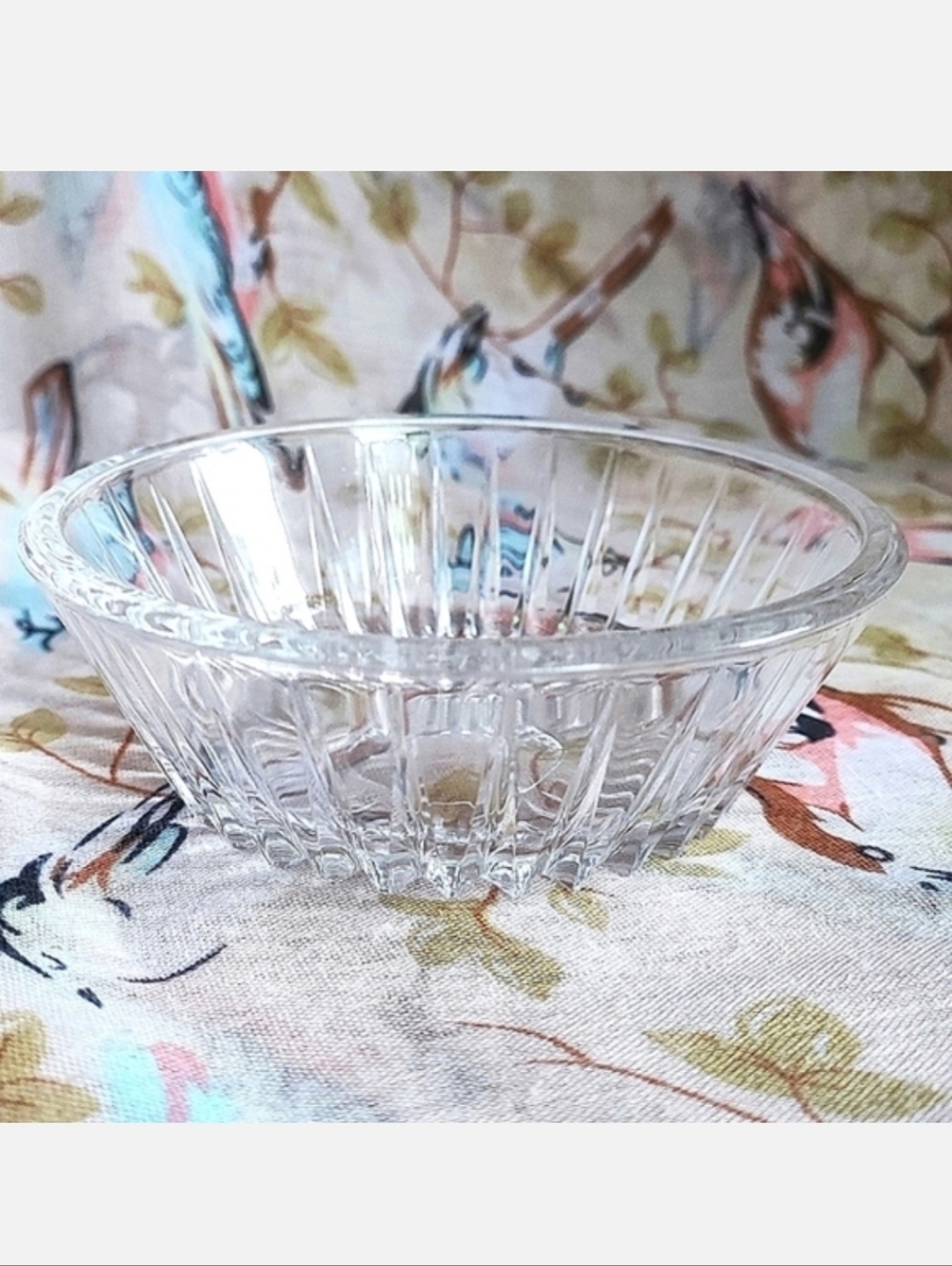 Val St Saint Lambert Balmoral Vintage Crystal Belgium Bowl Dish Wine Coaster